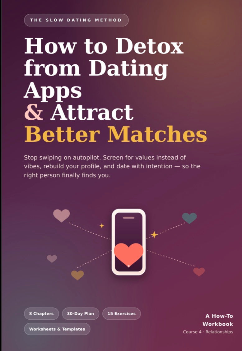 How to Detox from Dating Apps & Attract Better Matches